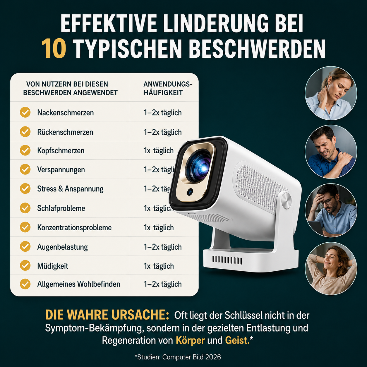 Smart Beamer mit WLAN & Bluetooth