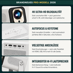 Smart Beamer mit WLAN & Bluetooth
