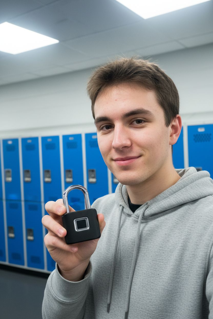 UGC Selfie 6 – Student am Fahrrad/Spind